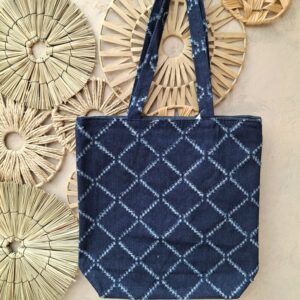 Sac souple en jeans avec fermeture éclair