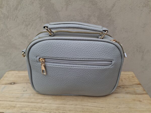 Sac bandoulière gris ou à porter à la main – Image 2