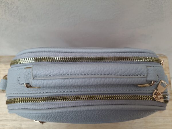 Sac bandoulière gris ou à porter à la main – Image 3