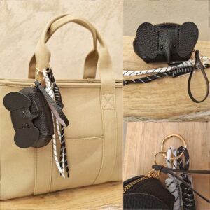 Bijoux de sac noir trousse éléphant