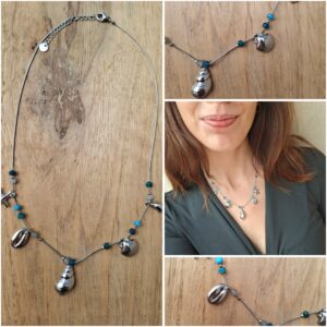 Collier acier inoxydable charms océan