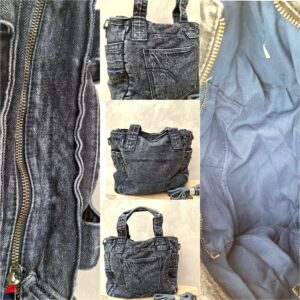 Sac jeans souple et léger noir