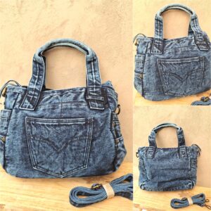 Sac jeans souple et léger bleu foncé