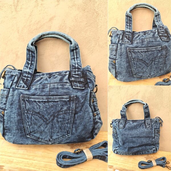 Sac jeans souple et léger bleu foncé