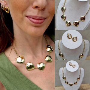 Collier doré acier inoxydable