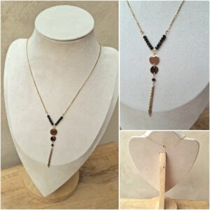 Collier pendentif doré