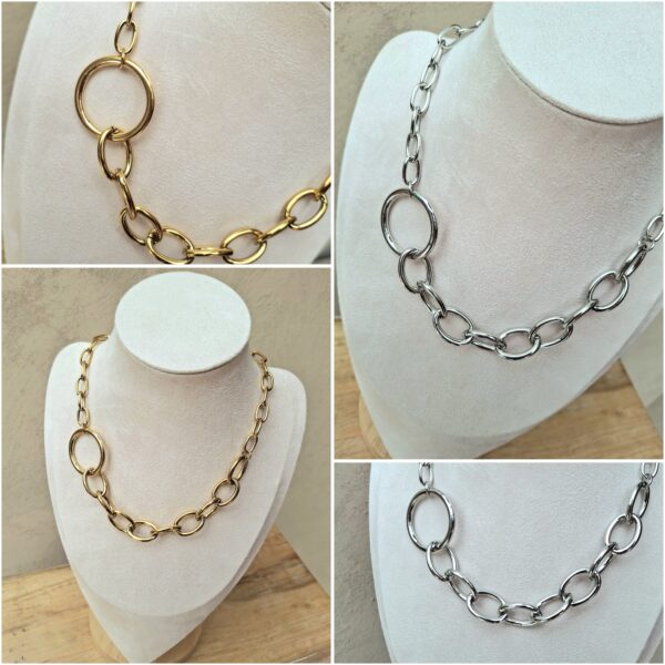 Collier grande maille forçat