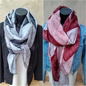Foulard rectangle imprimé bandana