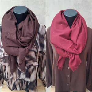 Écharpe rectangle avec sequins