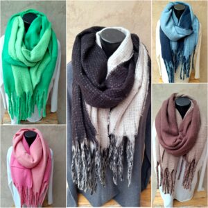 Echarpe rectangle réversible