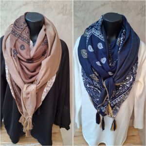 Foulard quatre tissus bandana