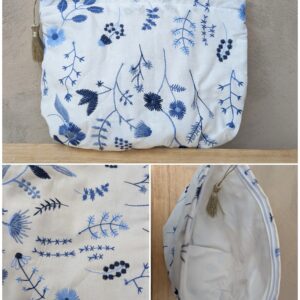 Trousse en toile de jute et cotton