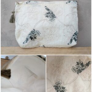 Trousse en toile de jute et cotton