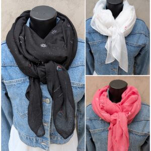 Foulard rectangle motifs maritimes