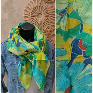 Foulard rectangle 100% coton