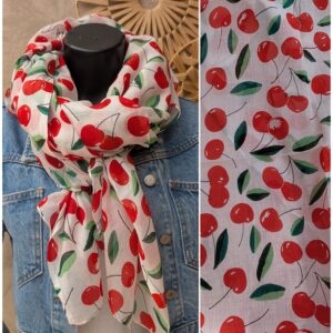Foulard rectangle 100% coton