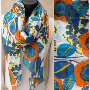 Foulard rectangle 100% coton