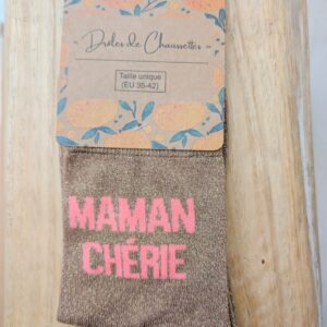 Chaussettes " Maman chérie "