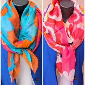 Foulard rectangle 100% coton