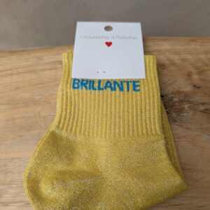 Chaussettes courtes "Brillante" 65% coton. Taille unique : 35 - 42.