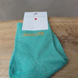 Chaussettes courtes "jalouse" 65% coton. Taille unique : 35 - 42.