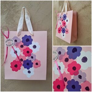 Sac cadeau fleurs