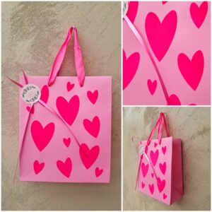 Sac cadeau coeurs