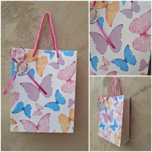 Sac cadeau papillons