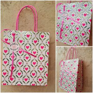 Sac cadeau coeur